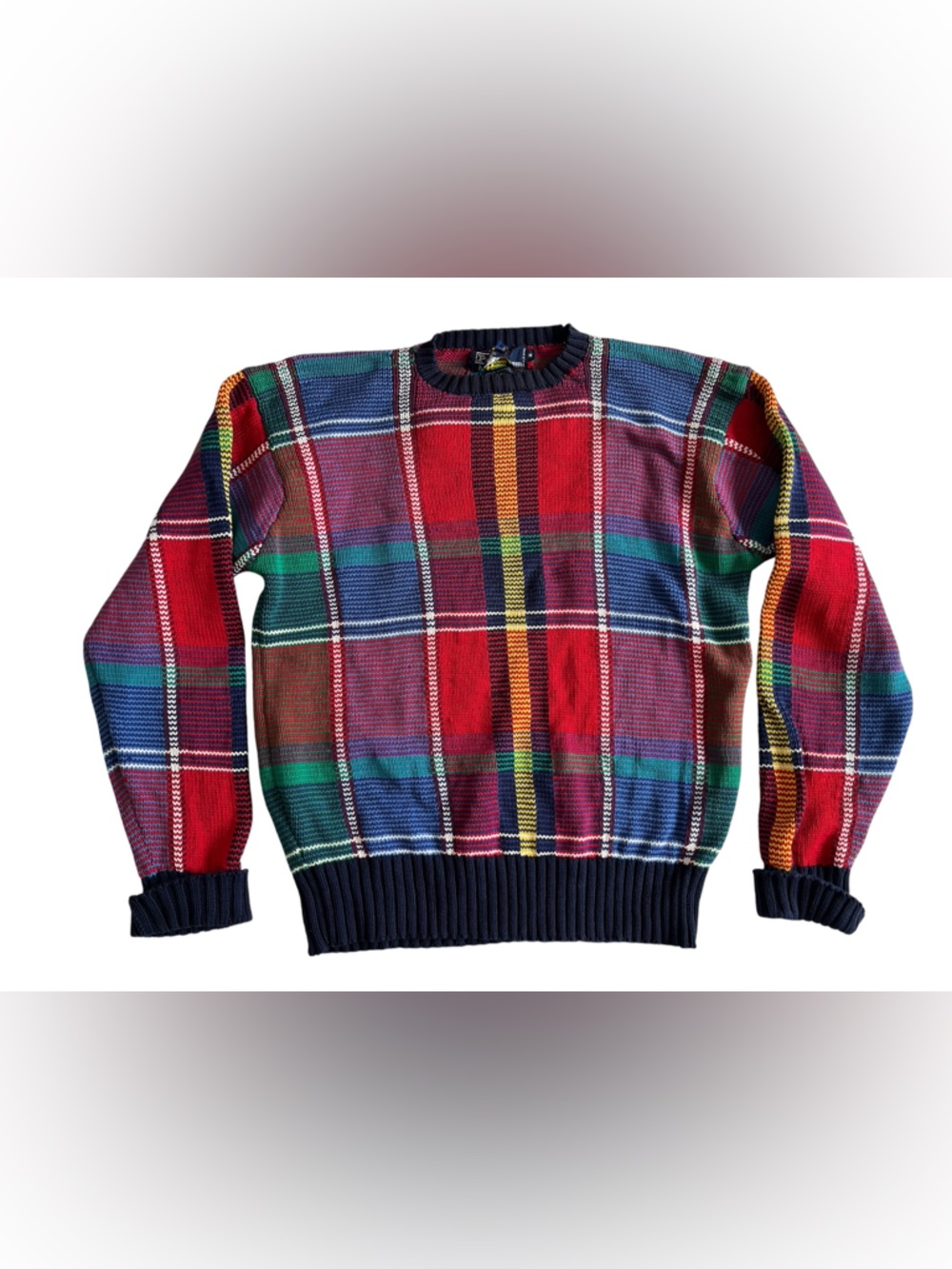 Ralph Lauren Multicolor Plaid Crewneck Sweater